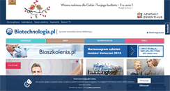 Desktop Screenshot of biotechnologia.pl